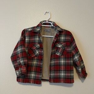 Plaid Kids Jacket in Red